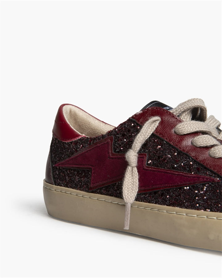 Deportiva Glitter granate