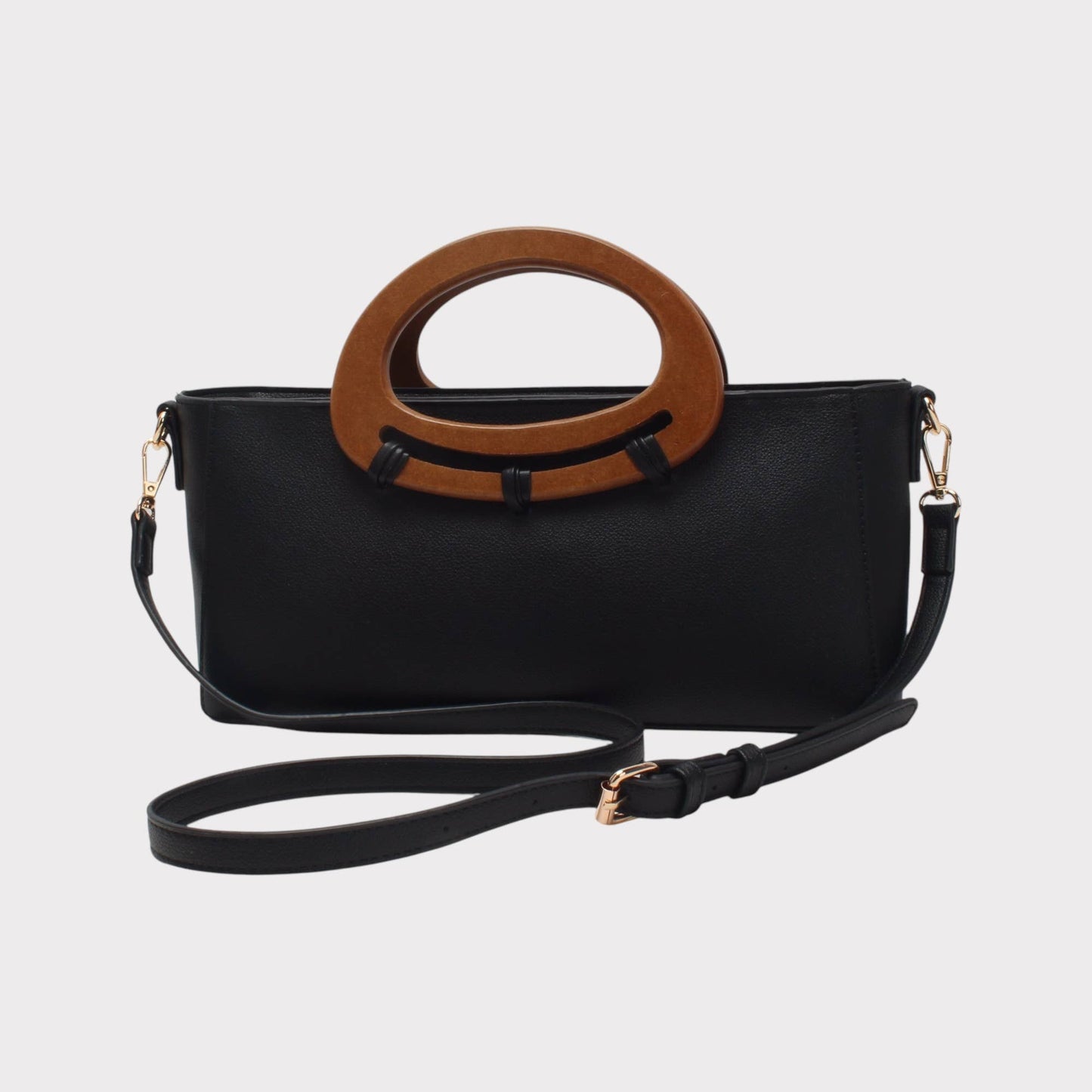 Bolso con bandolera desmontable, largo, asa, efecto trenzado: Camello