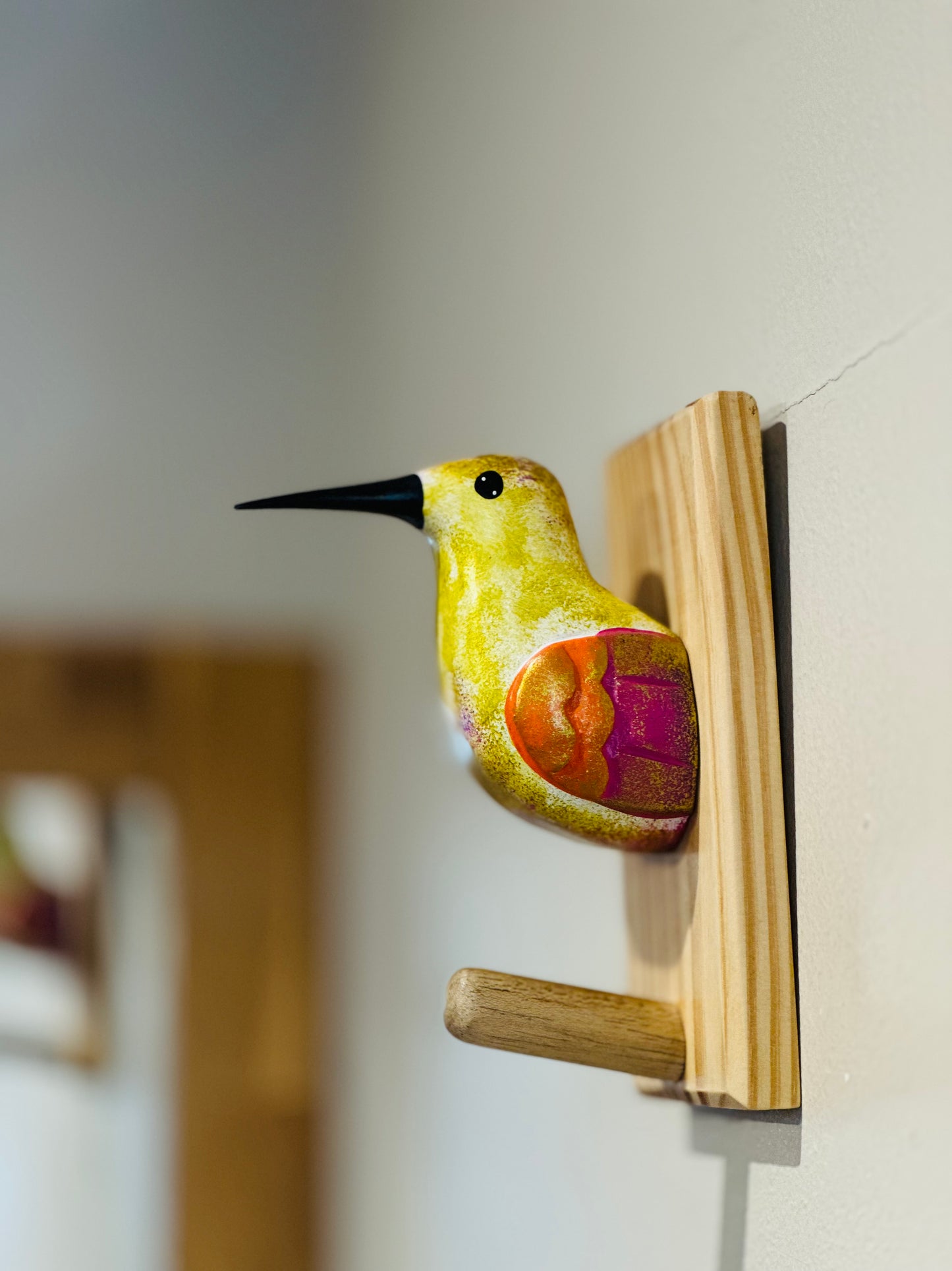 Perchero pájaros