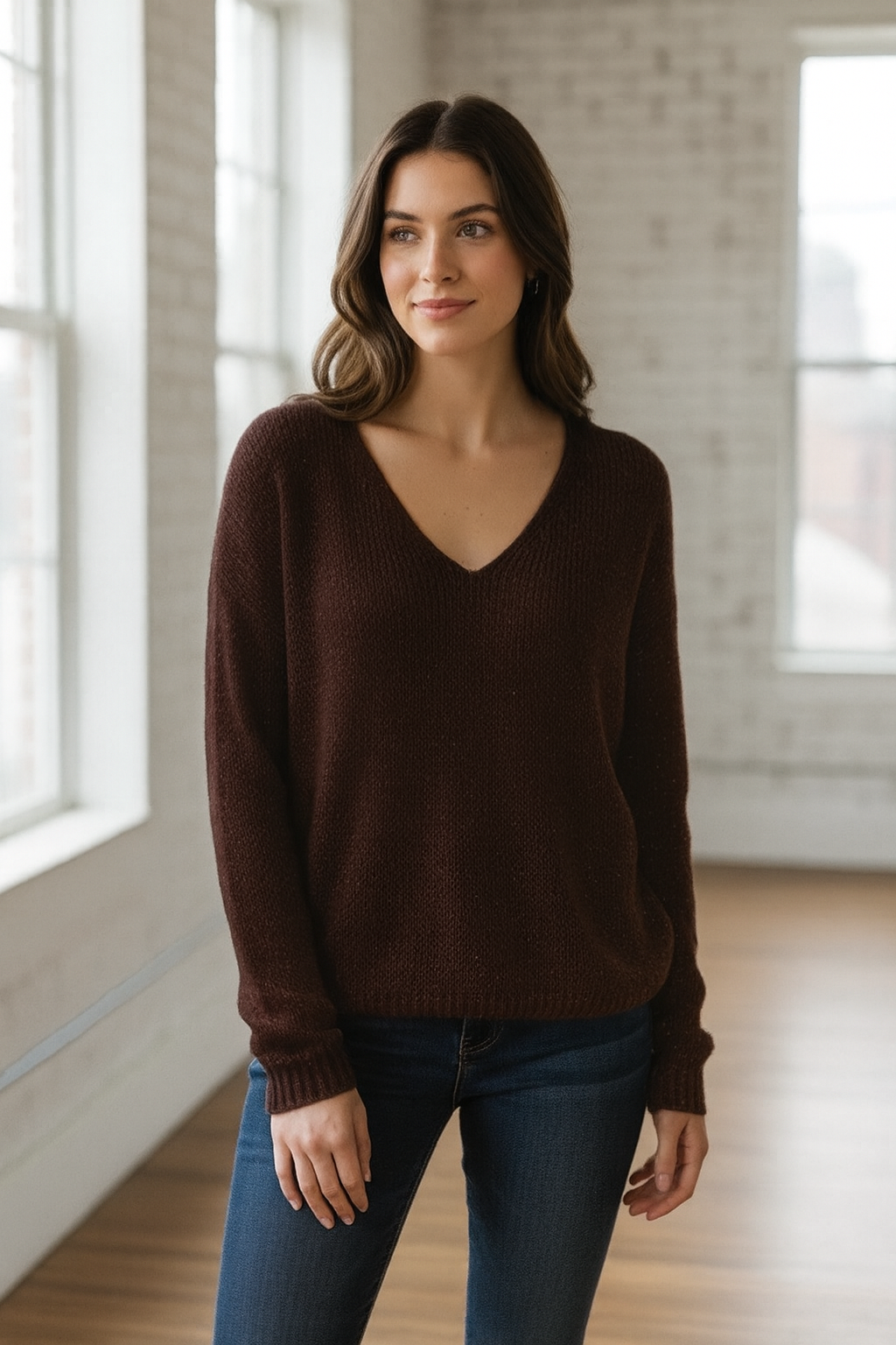 Jersey mohair lentejuelas