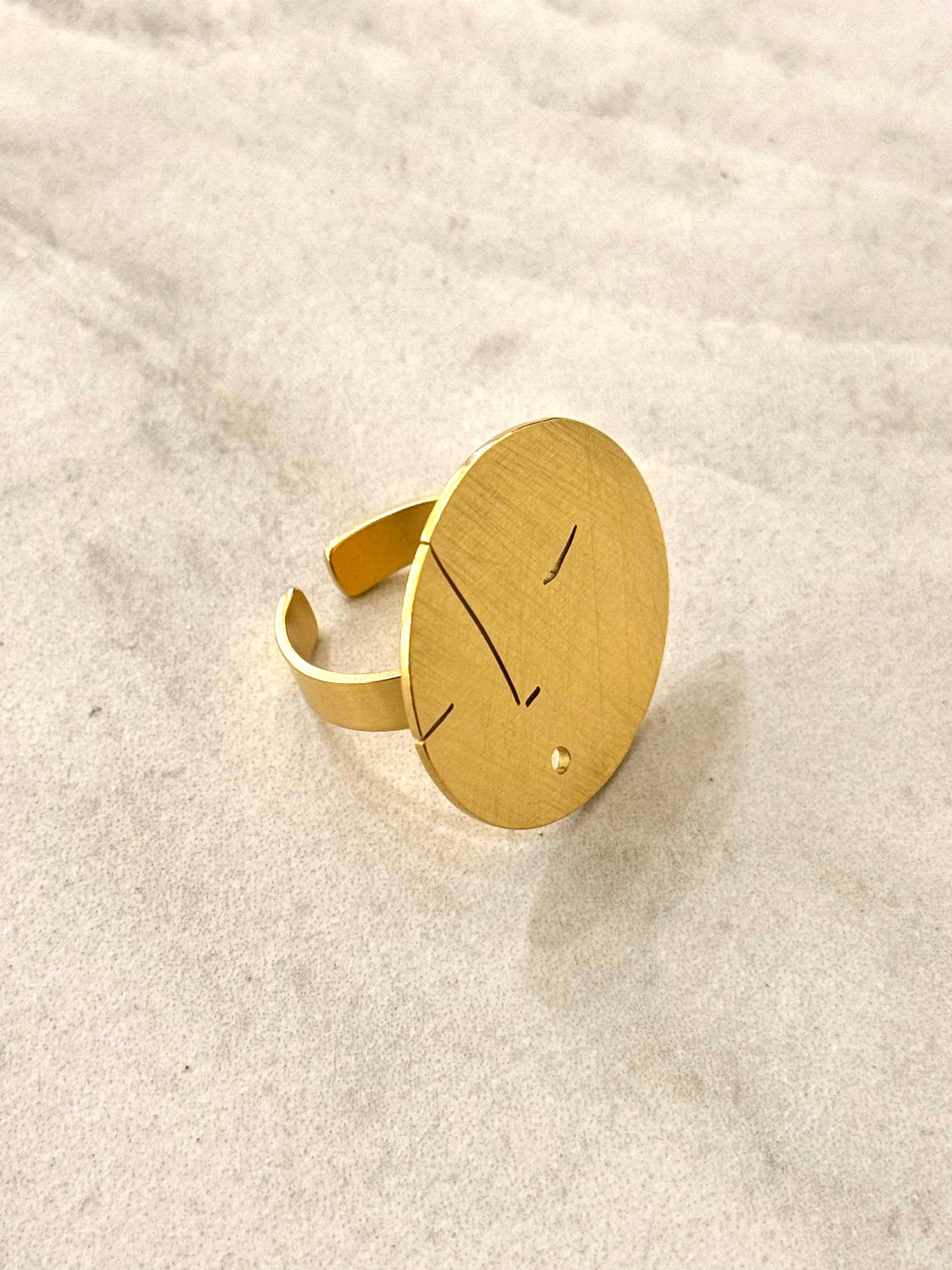 Anillo de Acero Inoxidable Somnoliento
