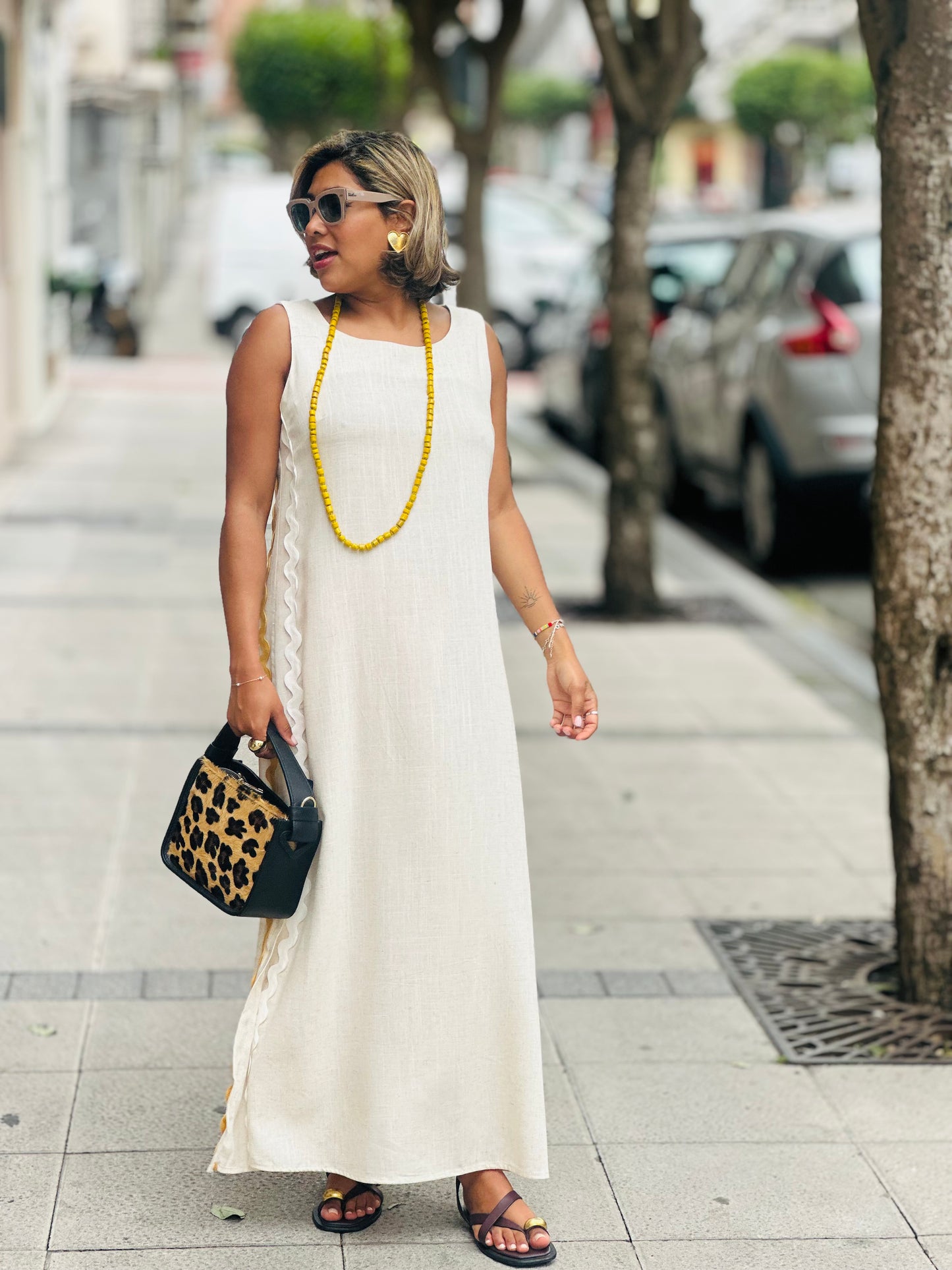 Vestido Tarifa beige