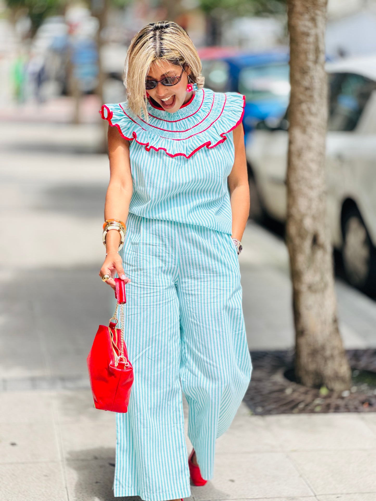 Conjunto tina turquesa