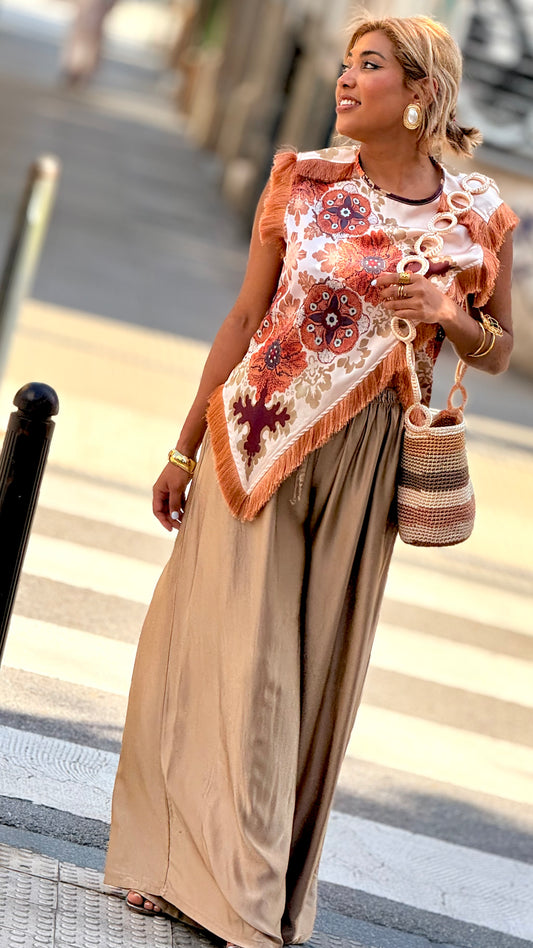 Top Camila beige