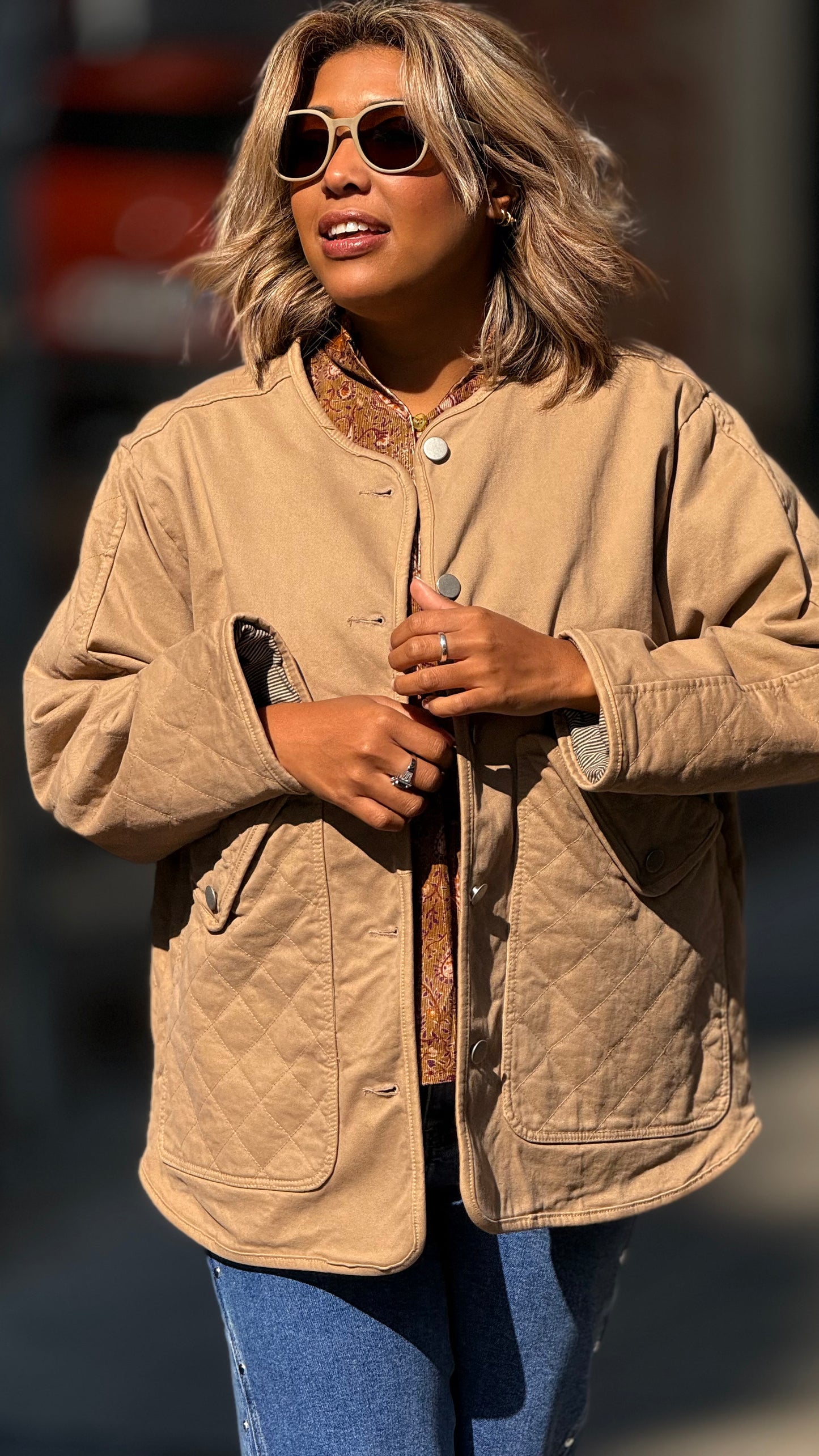 Chaqueta New York beige