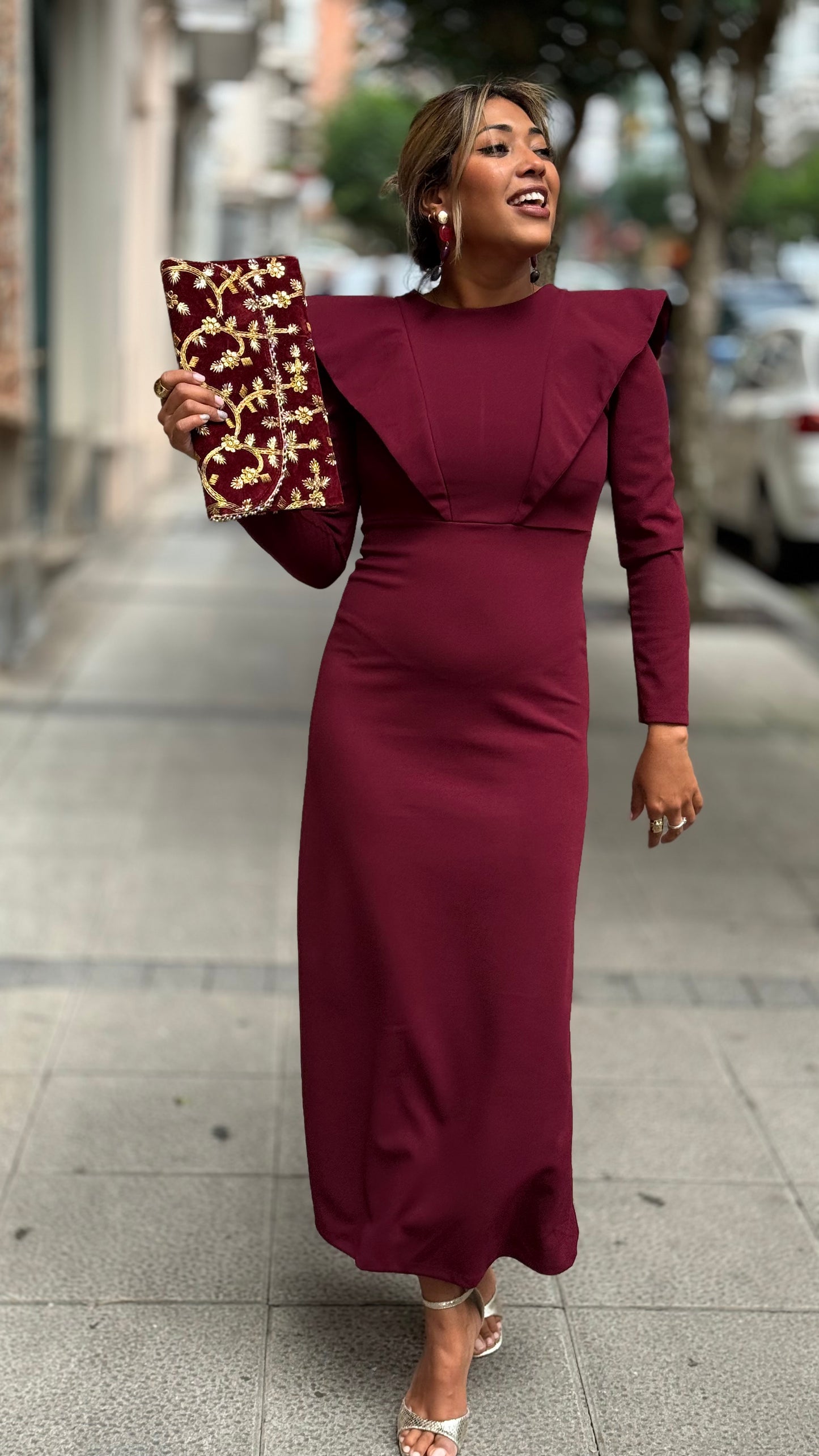 Vestido Lisbon vino