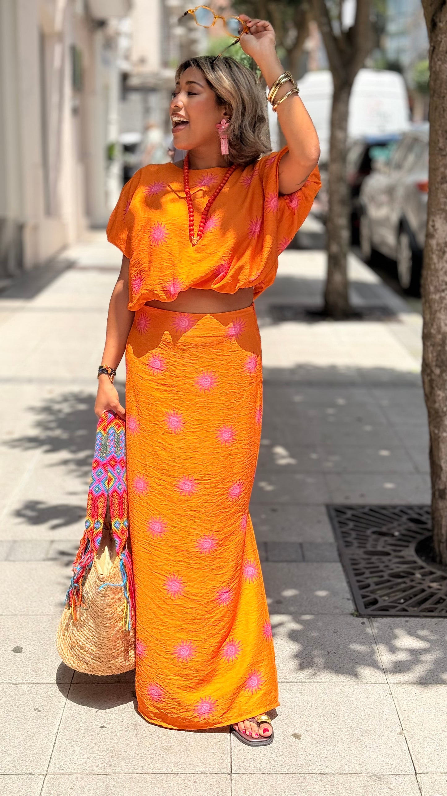 Conjunto sol naranja