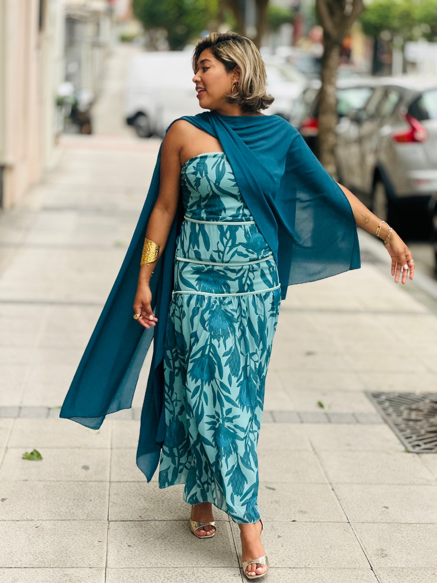 Vestido Any Turquesa