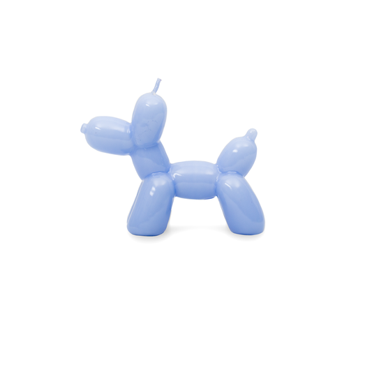 VELA DE PERRO GLOBO AZUL - PINTADA A MANO HF