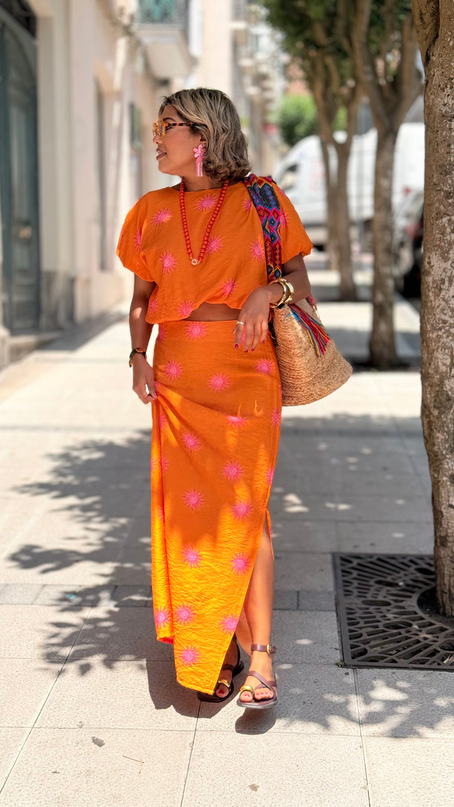 Conjunto sol naranja