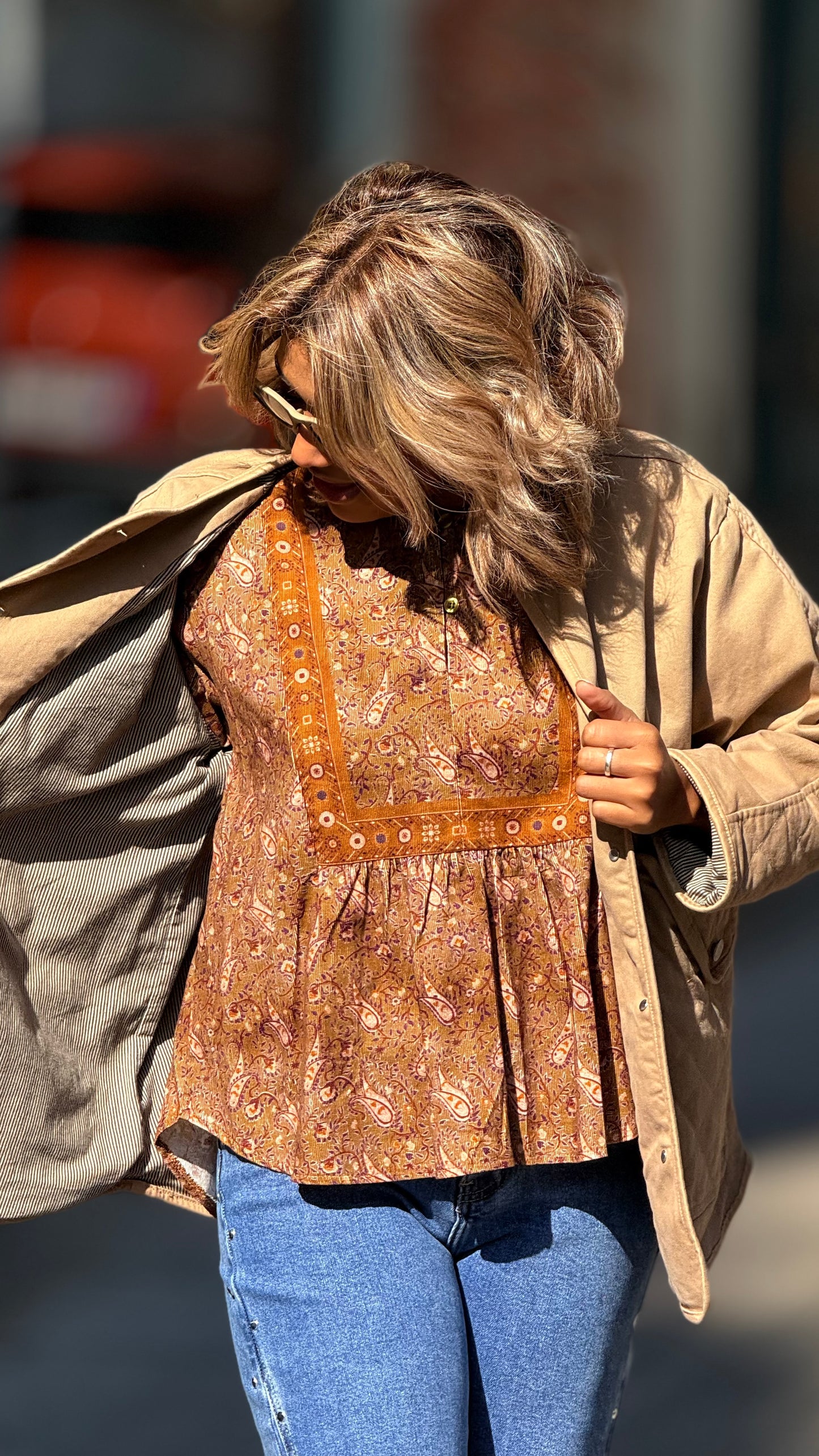 Chaqueta New York beige