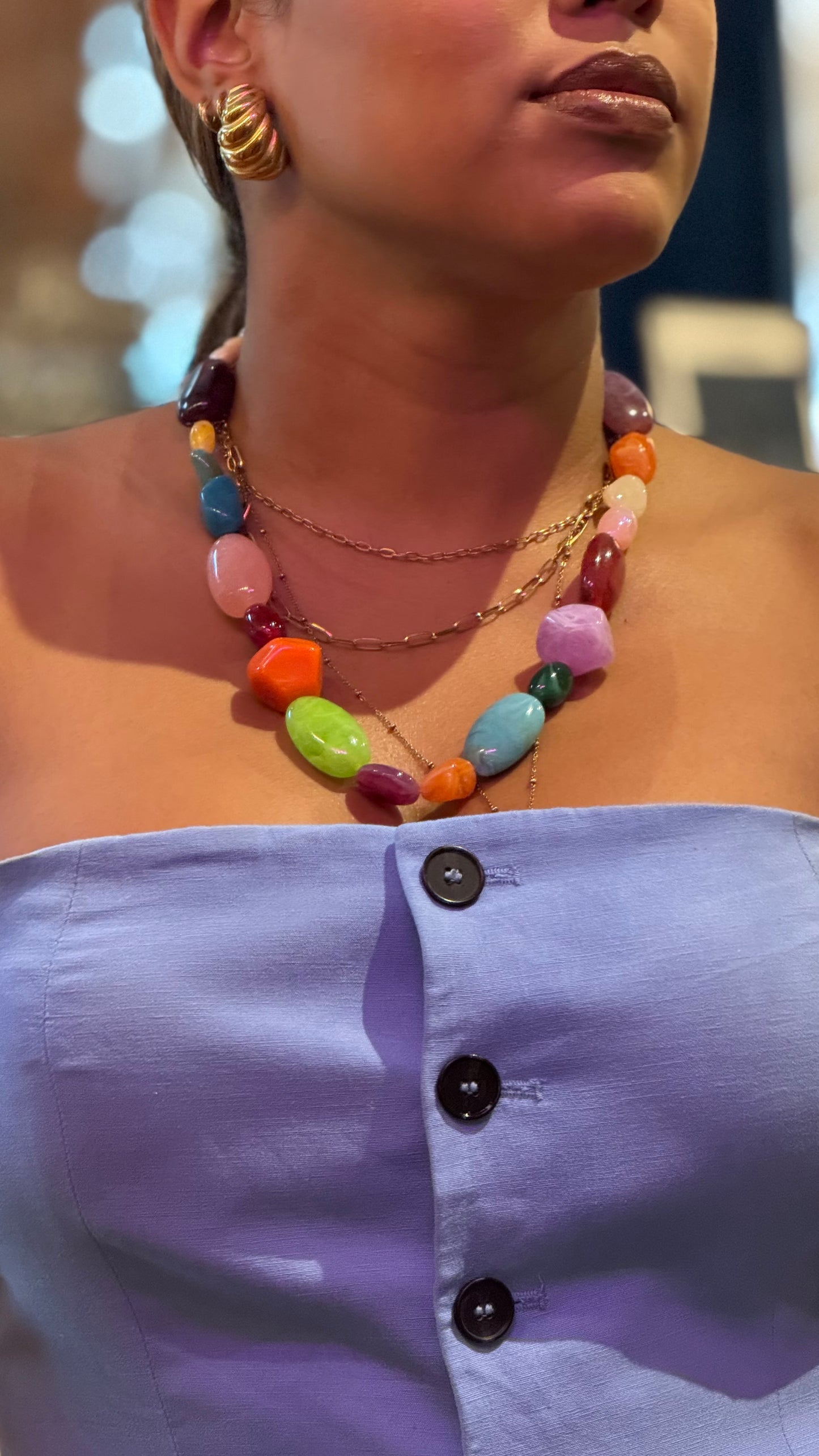 Collar Amelia caramelos