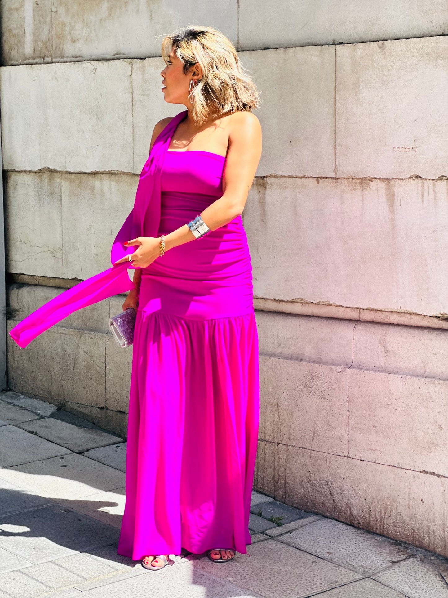Vestido Julieta fucsia