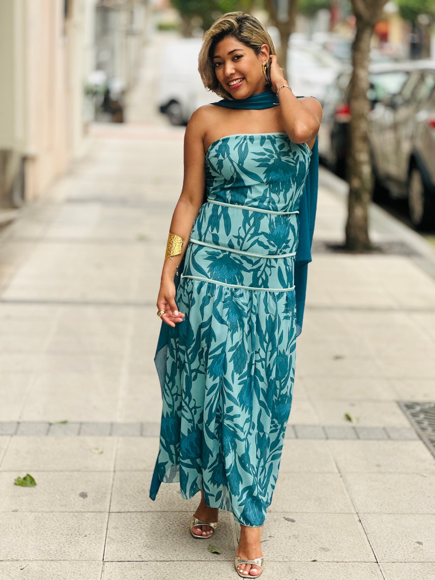 Vestido Any Turquesa