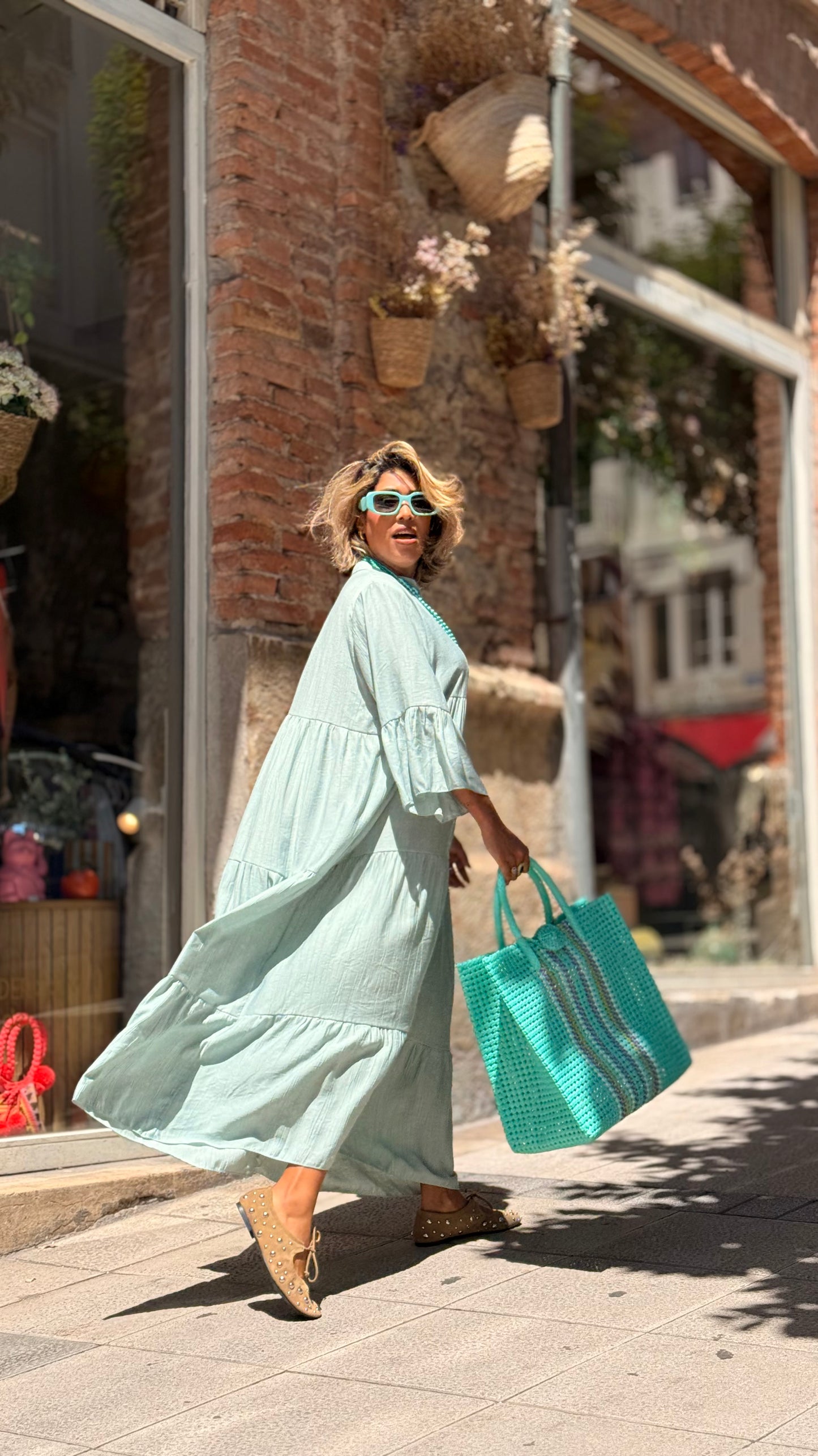 Vestido Rita Turquesa