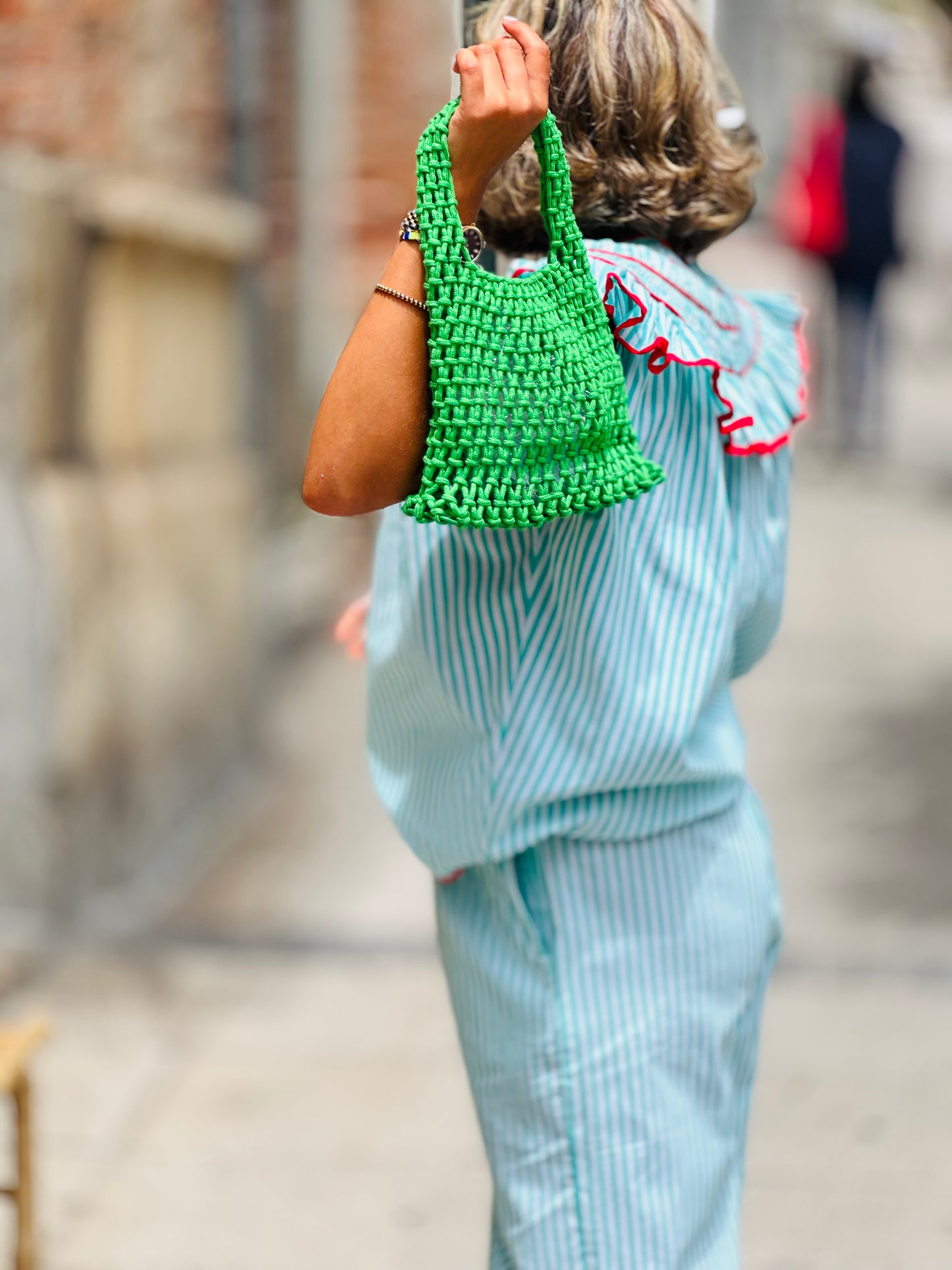 Bolso nudo verde