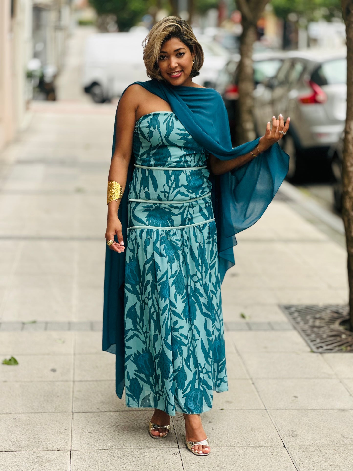 Vestido Any Turquesa