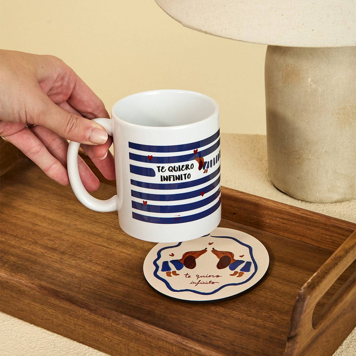 Kit Taza + Calcetines "Te quiero infinito"