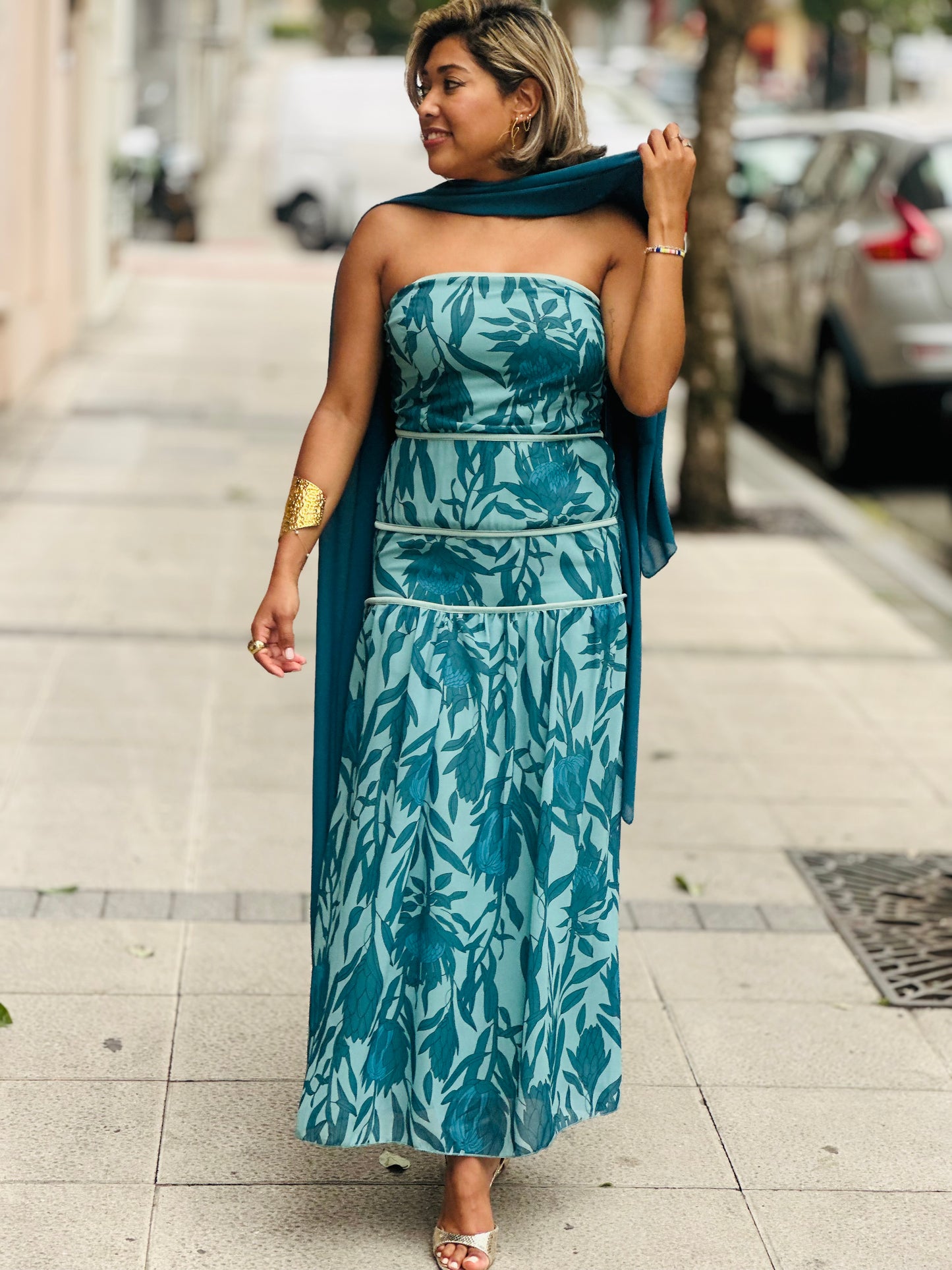 Vestido Any Turquesa