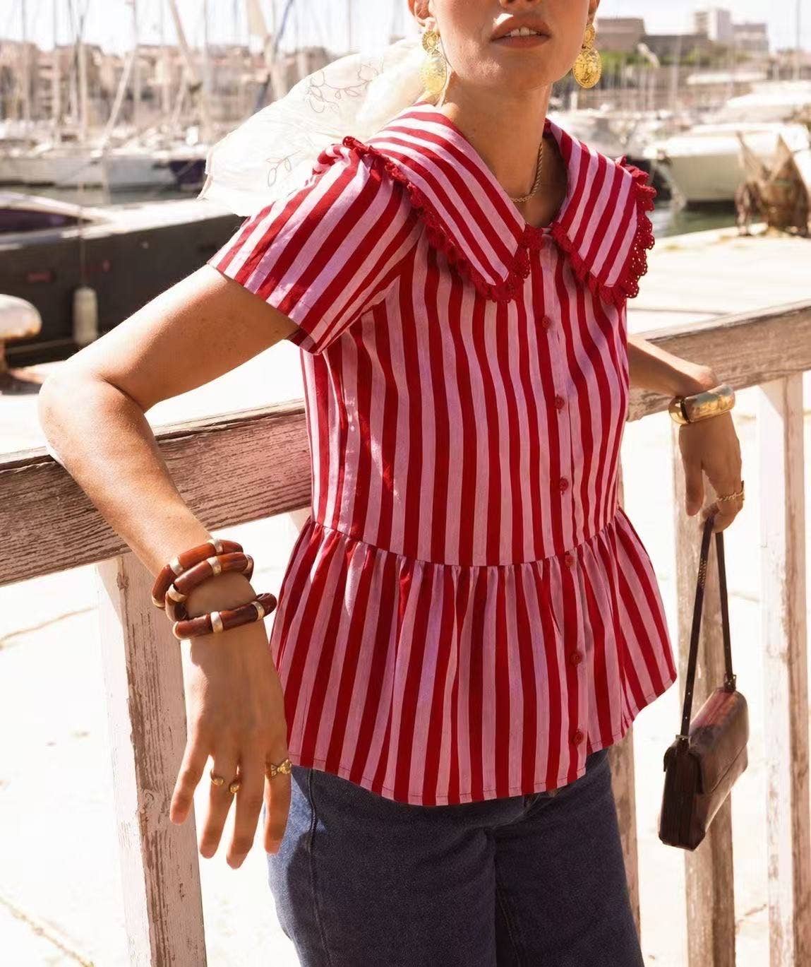 Camisa Nissia: Azul