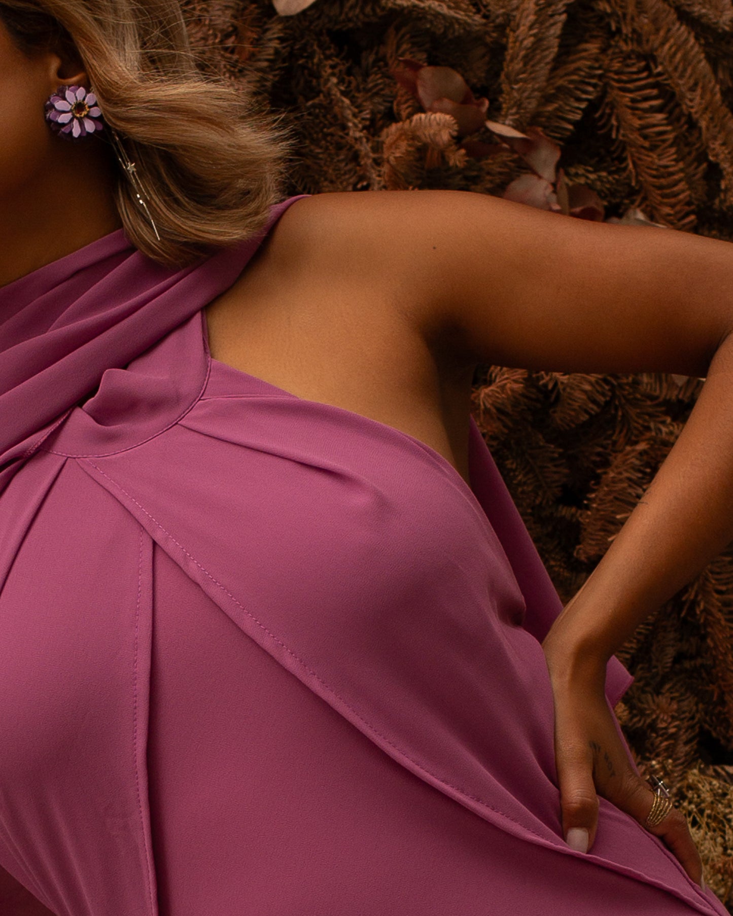 Vestido Halter lila