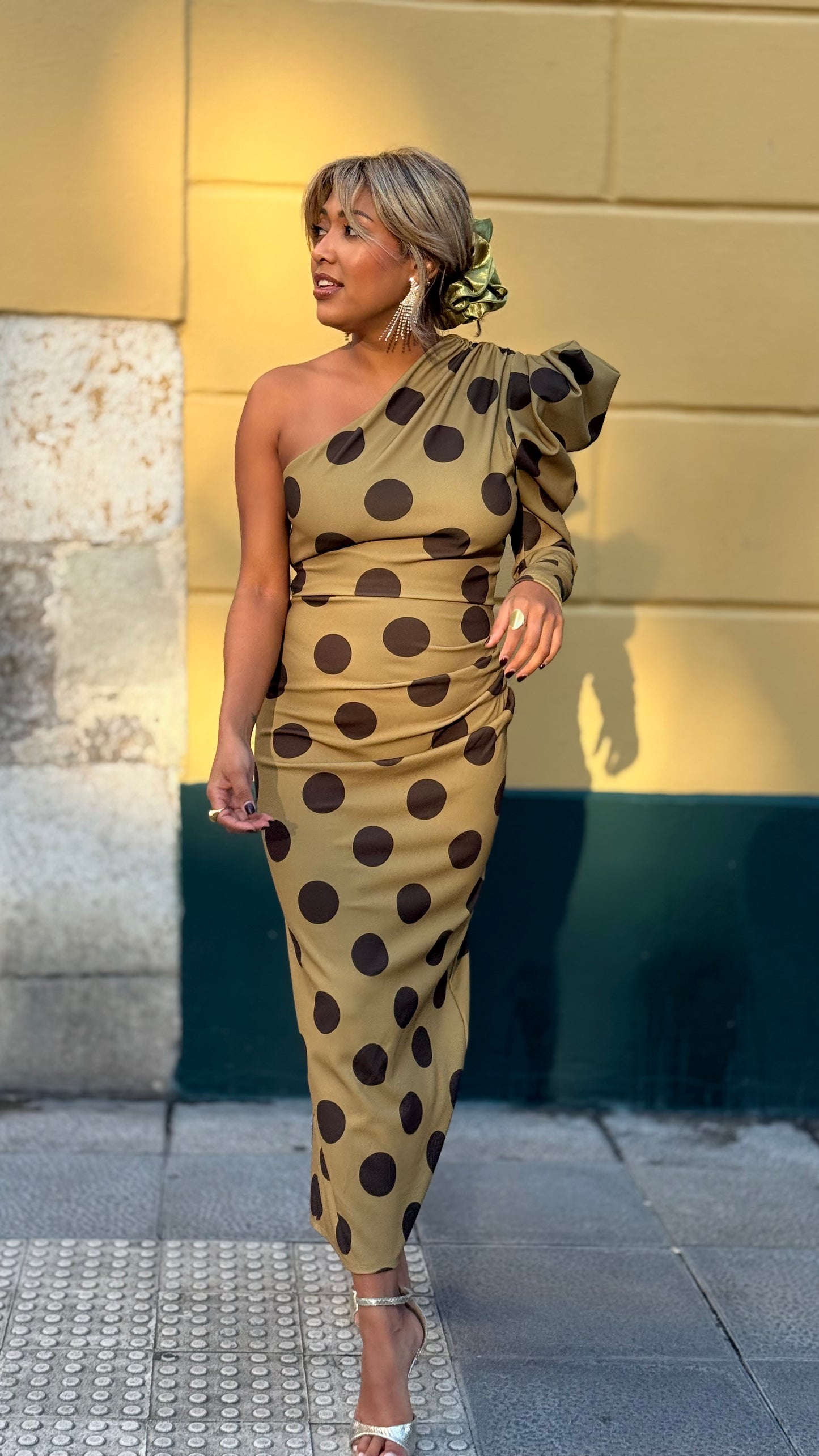 Vestido Clohe Topos