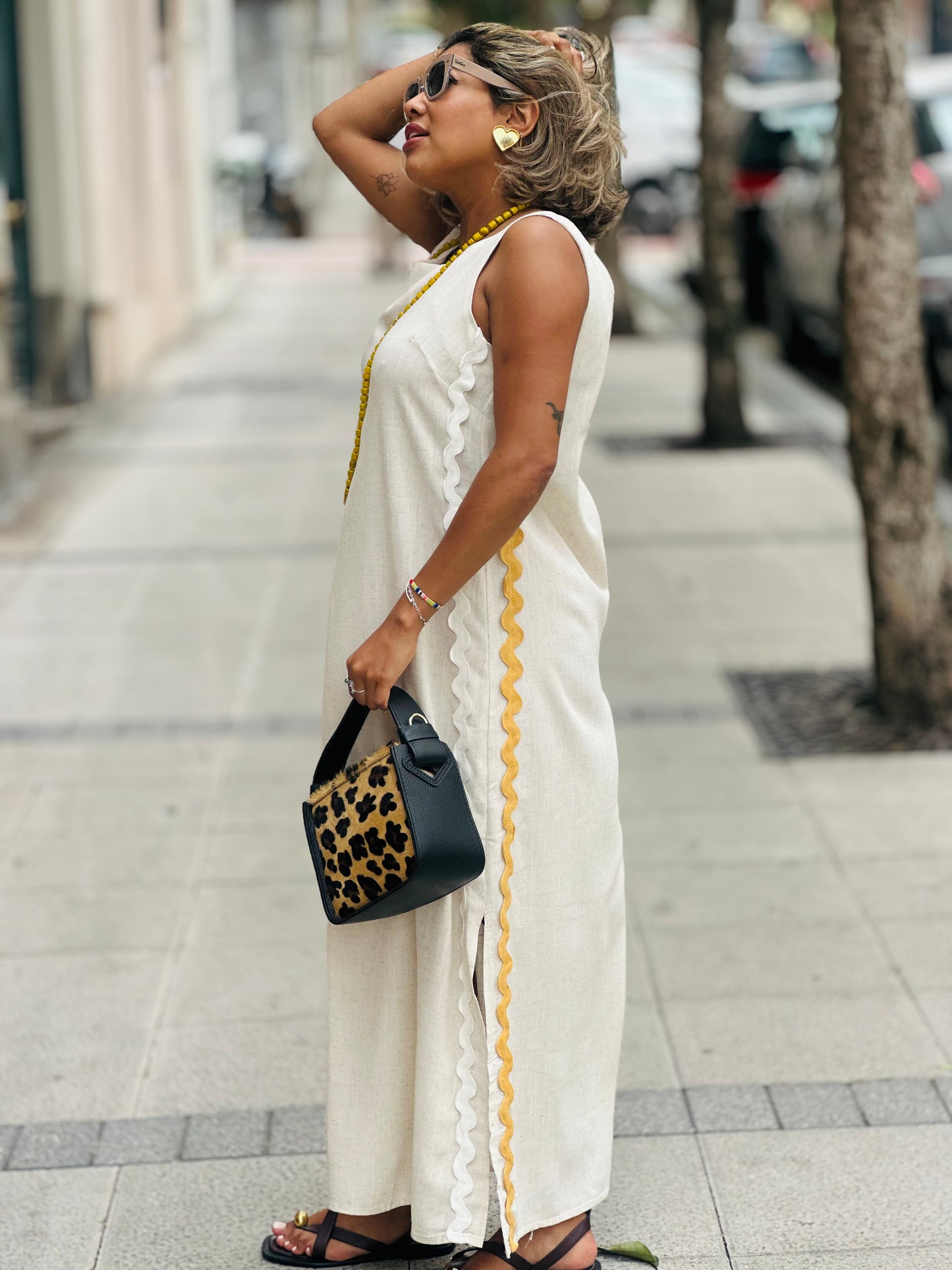 Vestido Tarifa beige