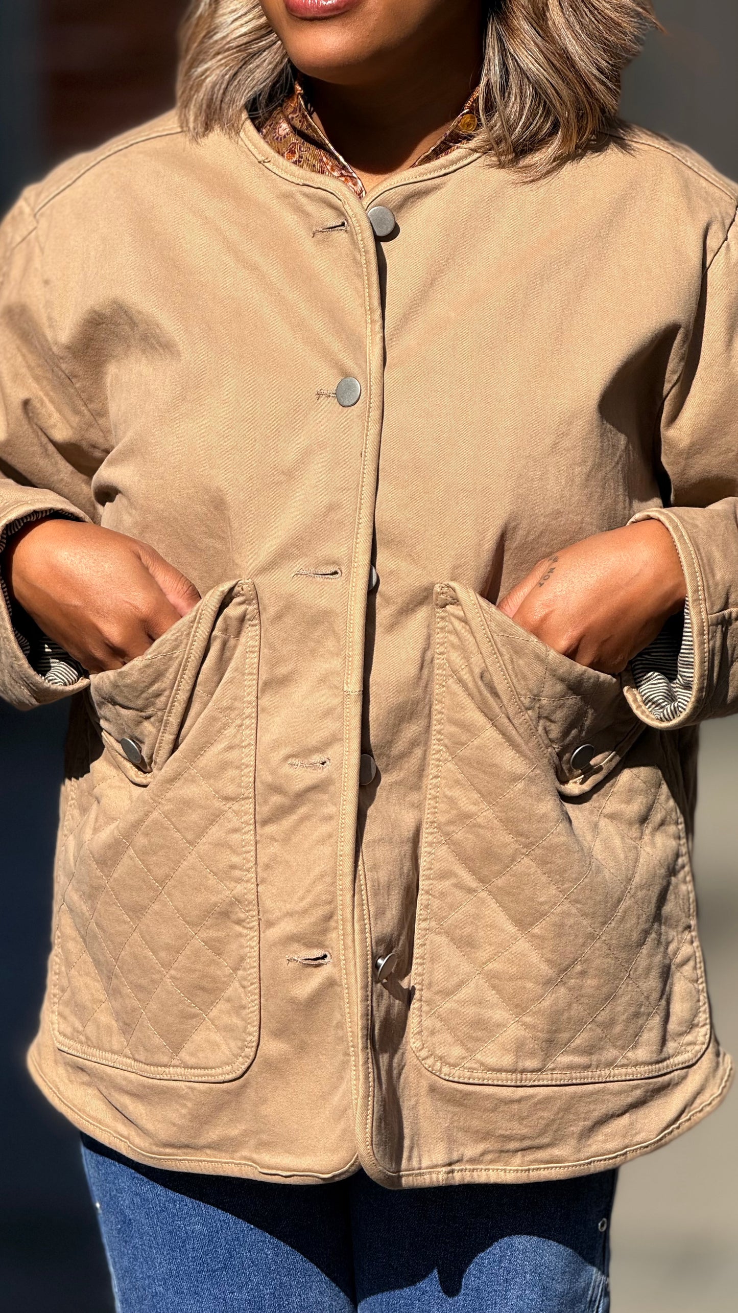 Chaqueta New York beige