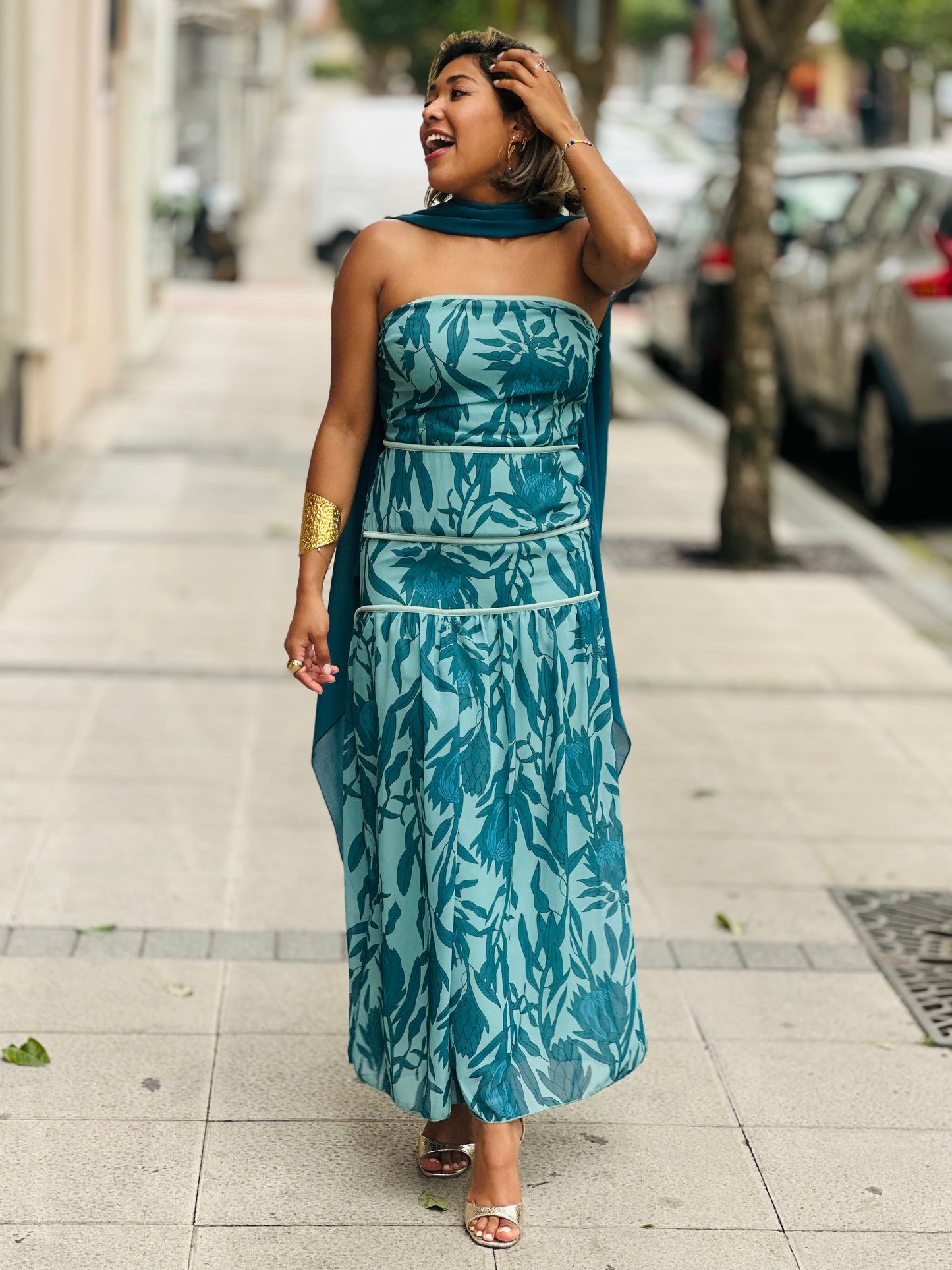 Vestido Any Turquesa