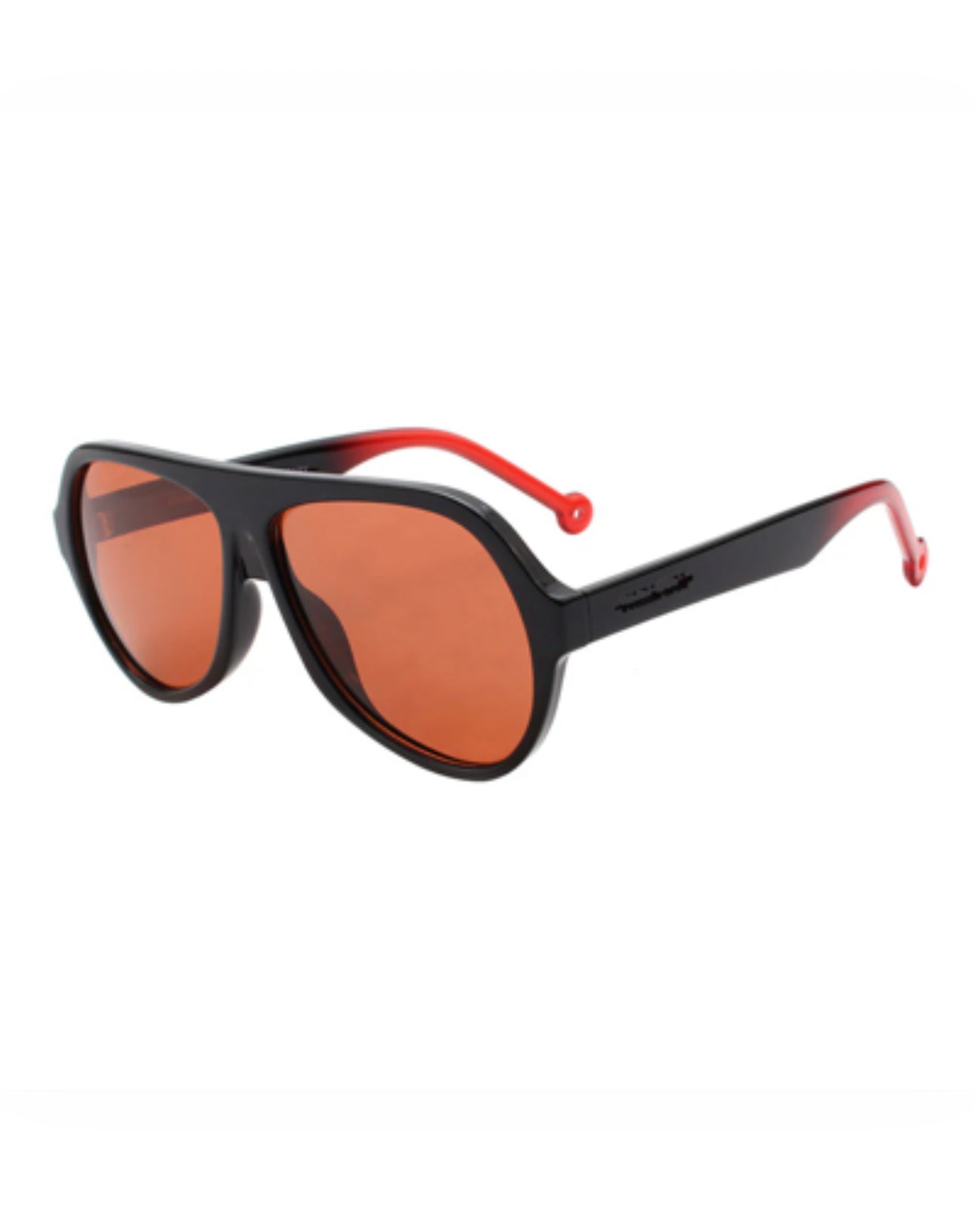 Magma Negro Brillo & Rojo. Gafas de Sol Ecológicas. Monturas Graduables