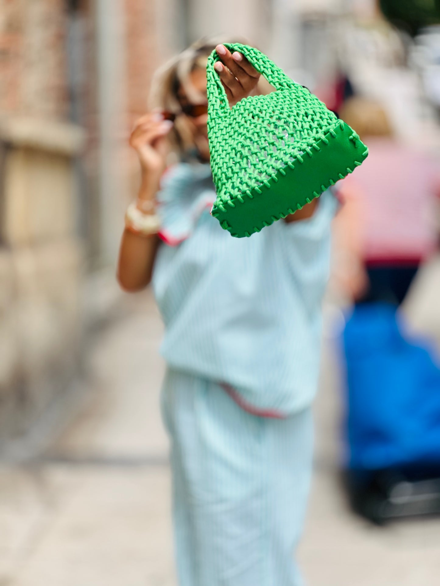 Bolso nudo verde