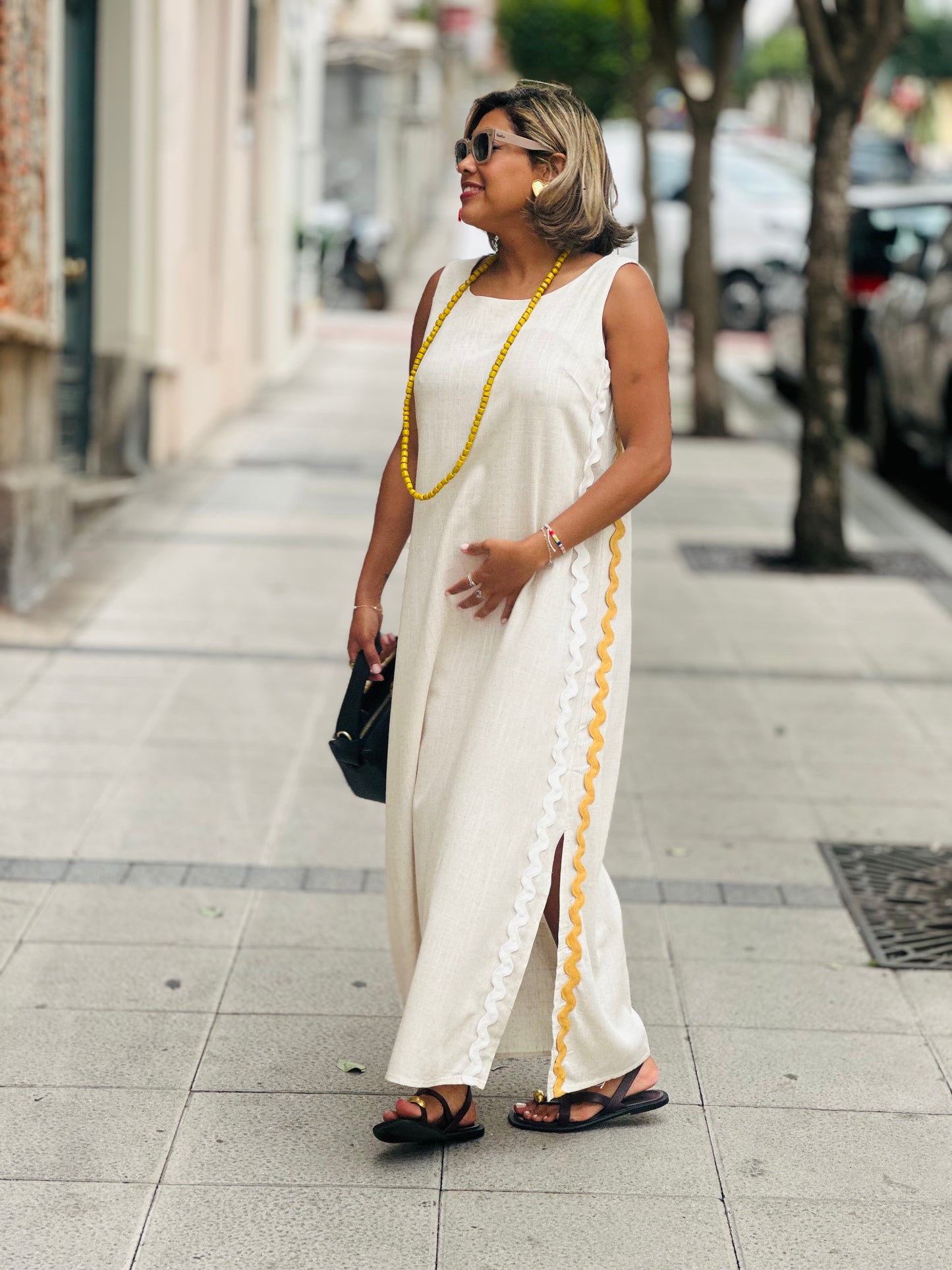 Vestido Tarifa beige