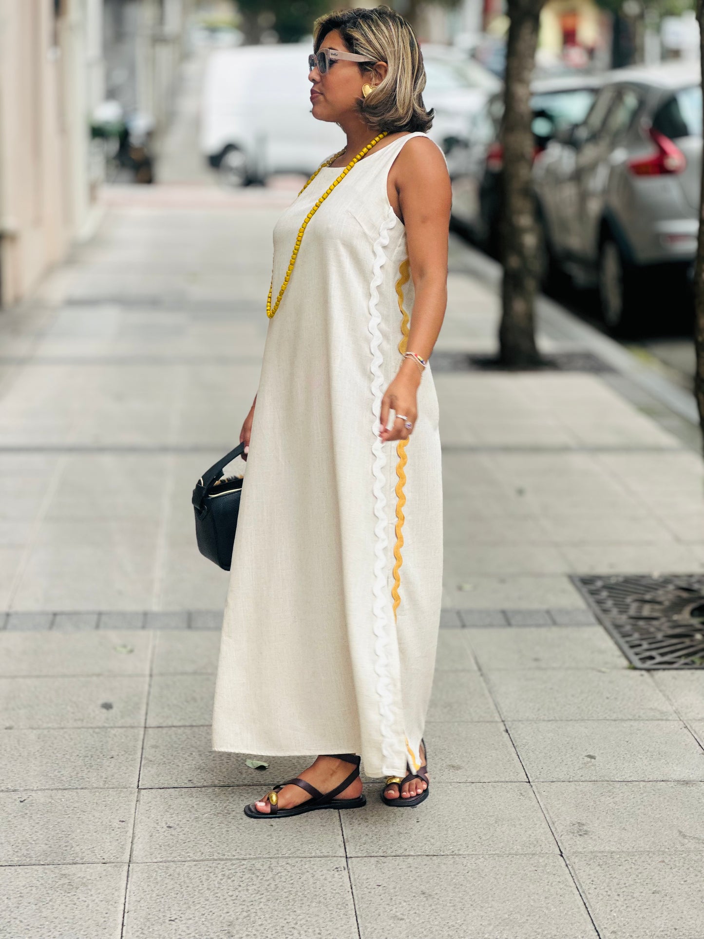 Vestido Tarifa beige