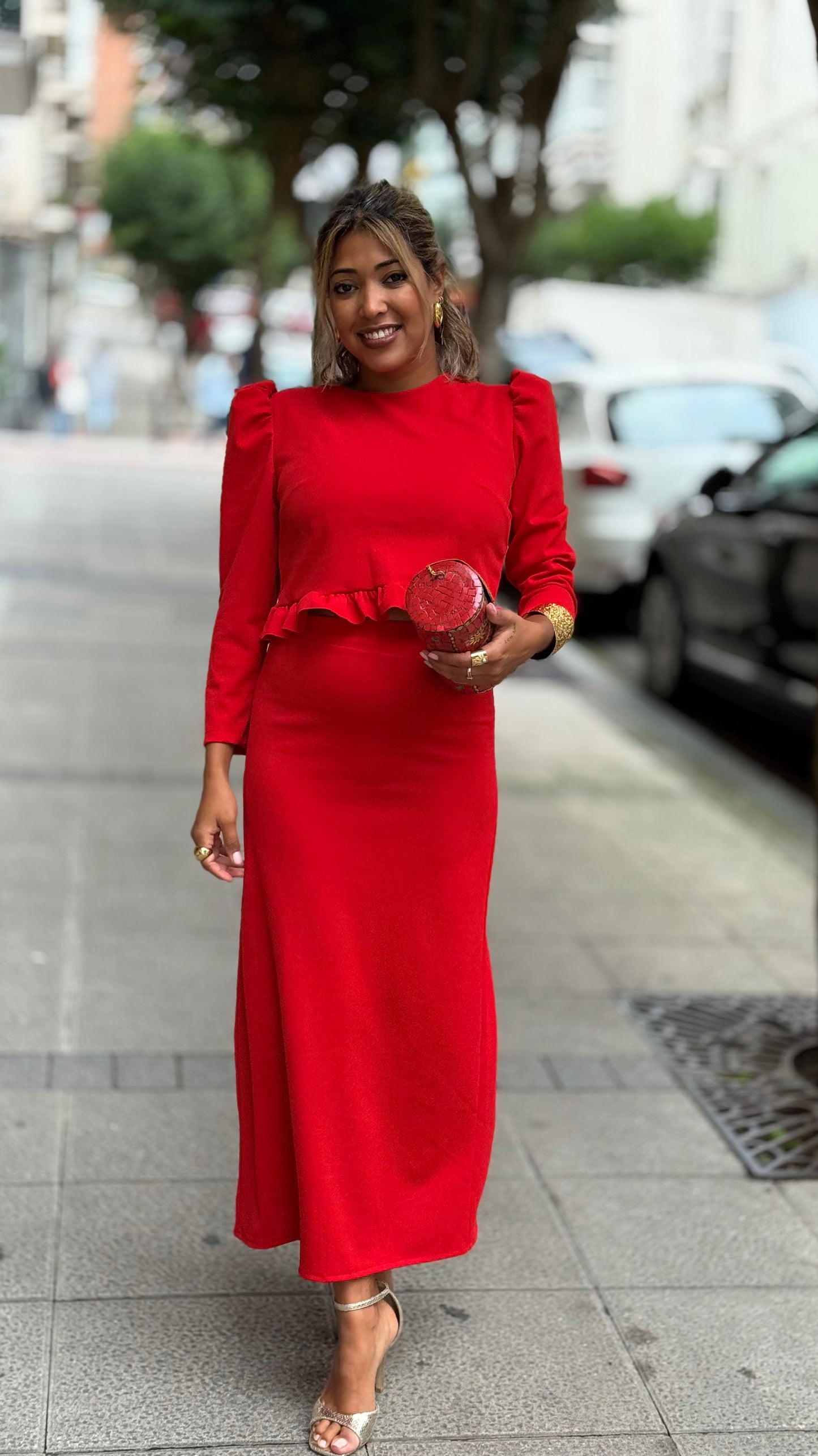 Conjunto Viena rojo