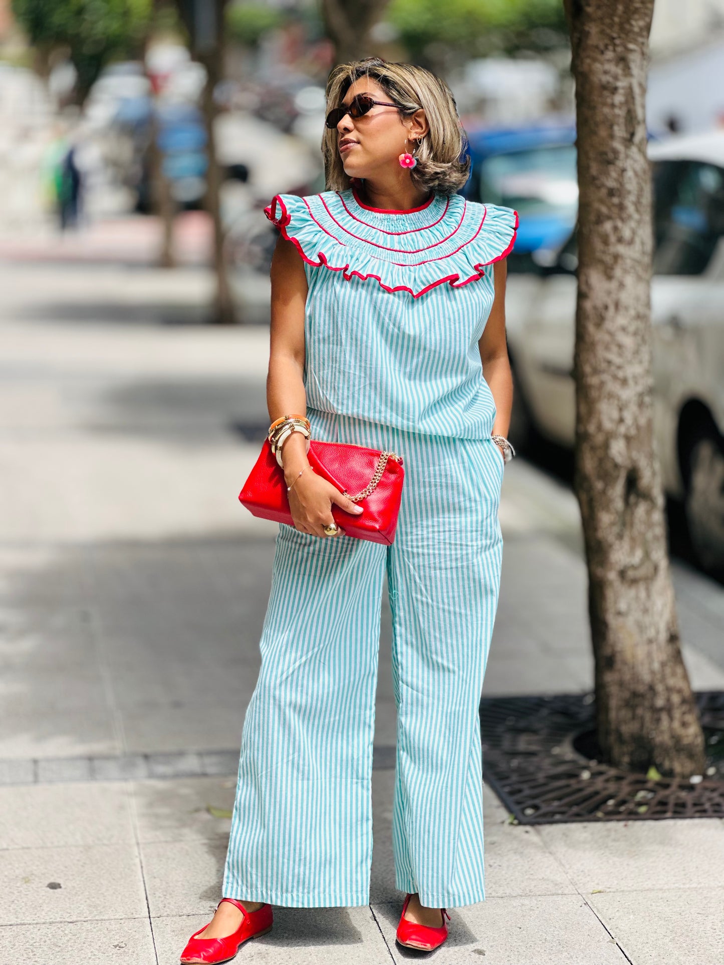 Conjunto tina turquesa
