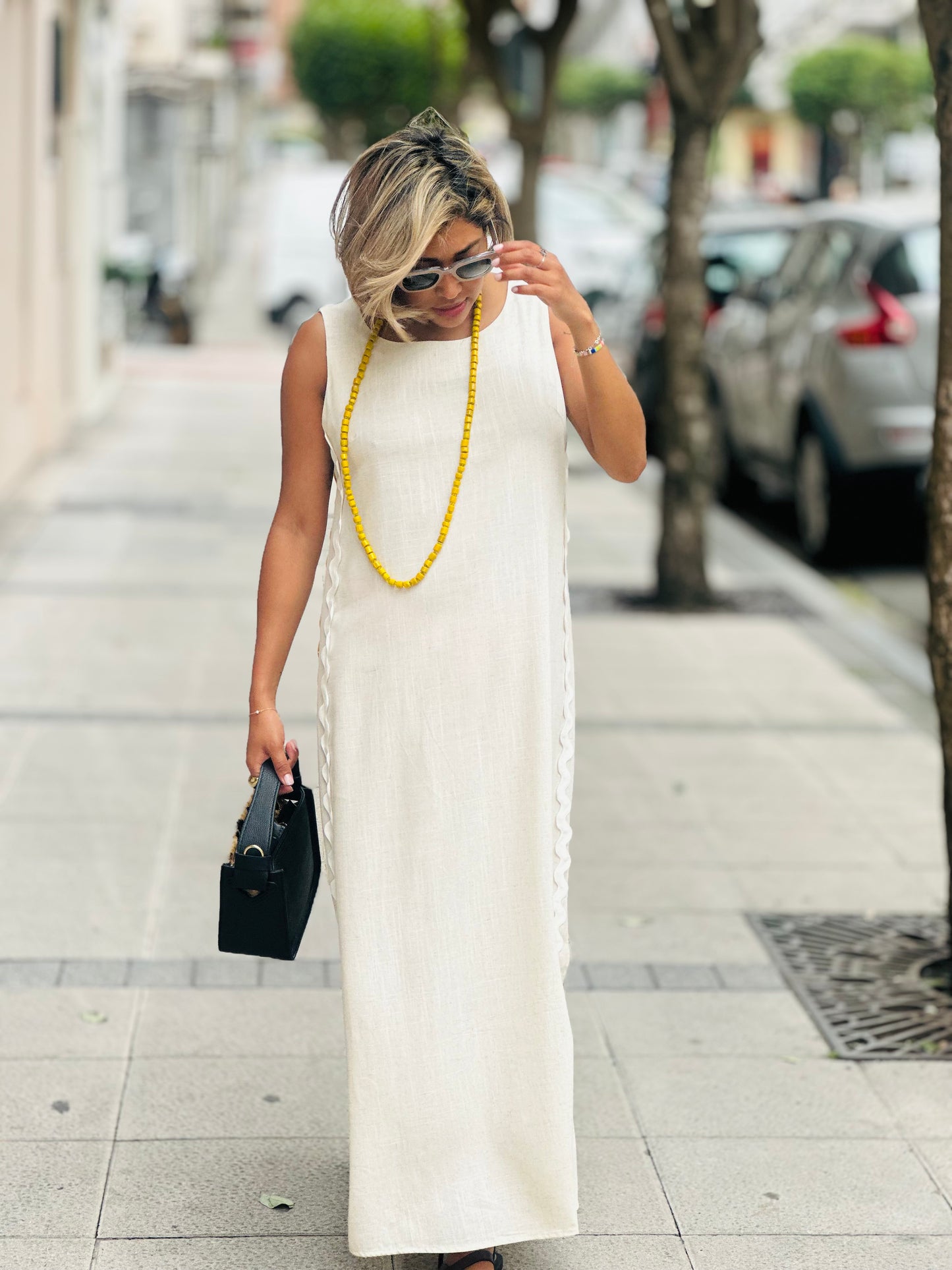 Vestido Tarifa beige