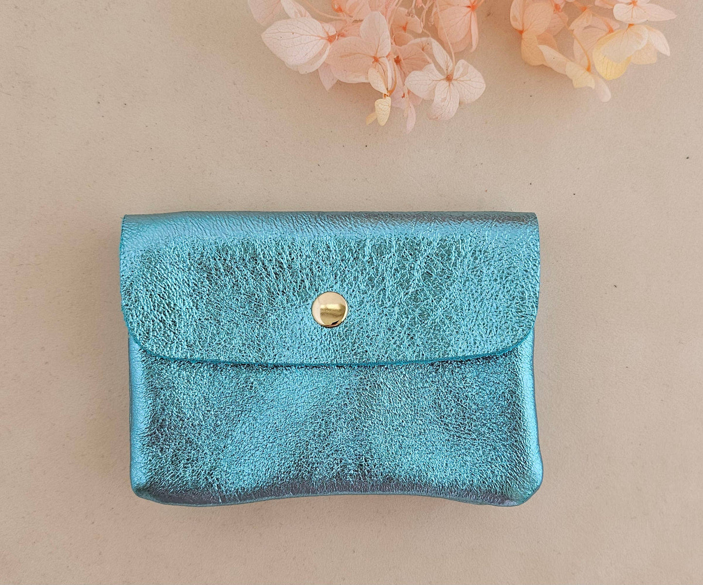 Cartera Kangoo de piel metálico