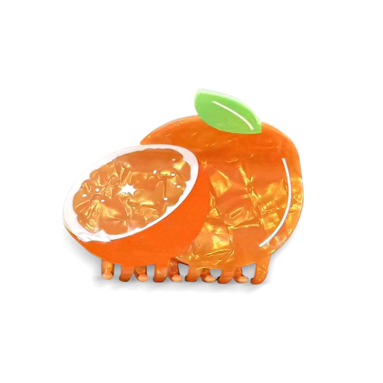 Pinza para el pelo naranja