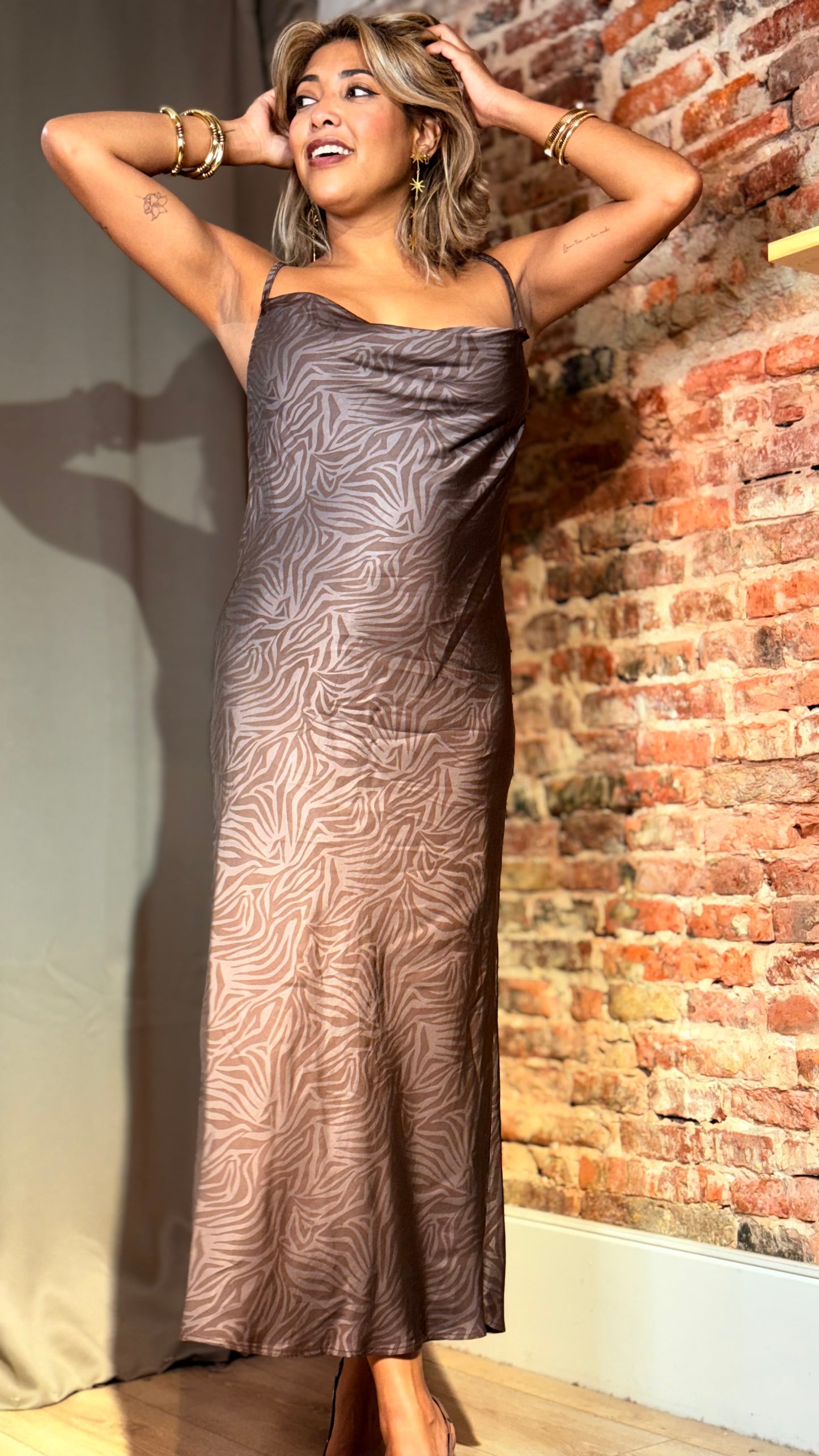 Vestido animal print