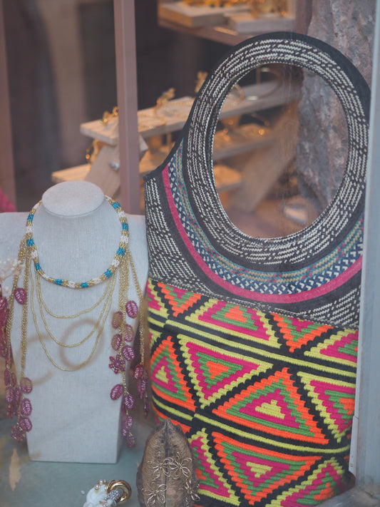 Bolso Wayuu caña flecha