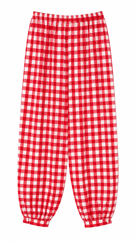 Pantalón cuadro rojo