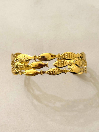 La pulsera de acero inoxidable "The Fishes"