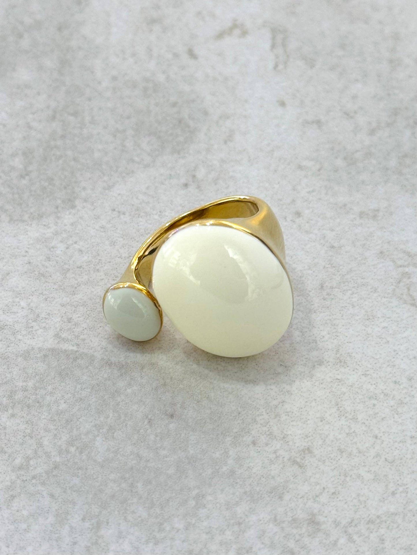 Anillo Morris de acero inoxidable esmaltado: Verde lima