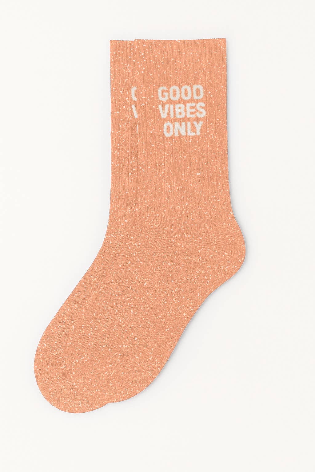 Calcetines con Lentejuelas con Mensaje "solo buenas vibras"