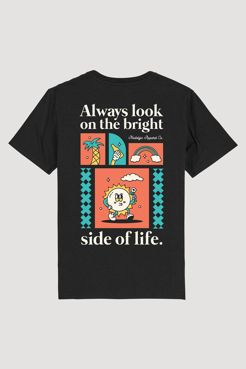Camiseta Always look on the bright side of life - Black unisex