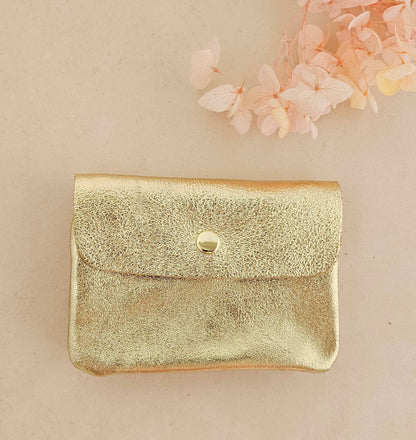 Cartera Kangoo de piel metálico