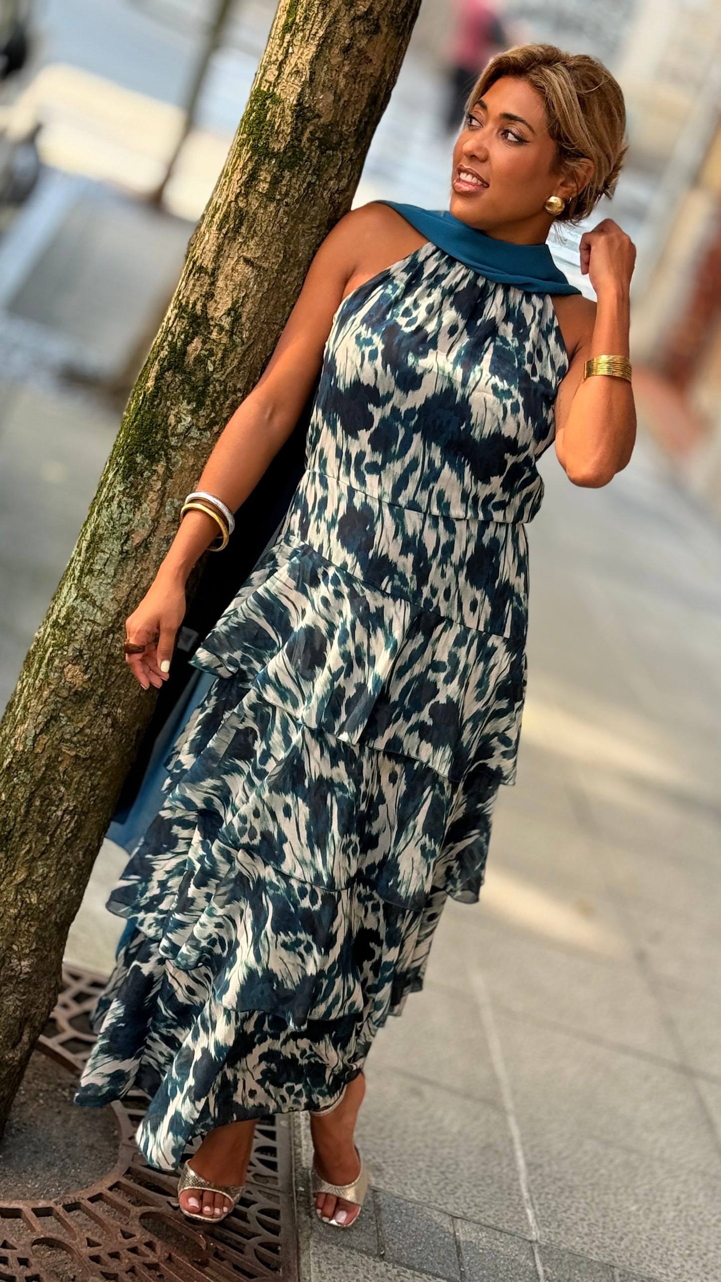 Vestido Praga azul
