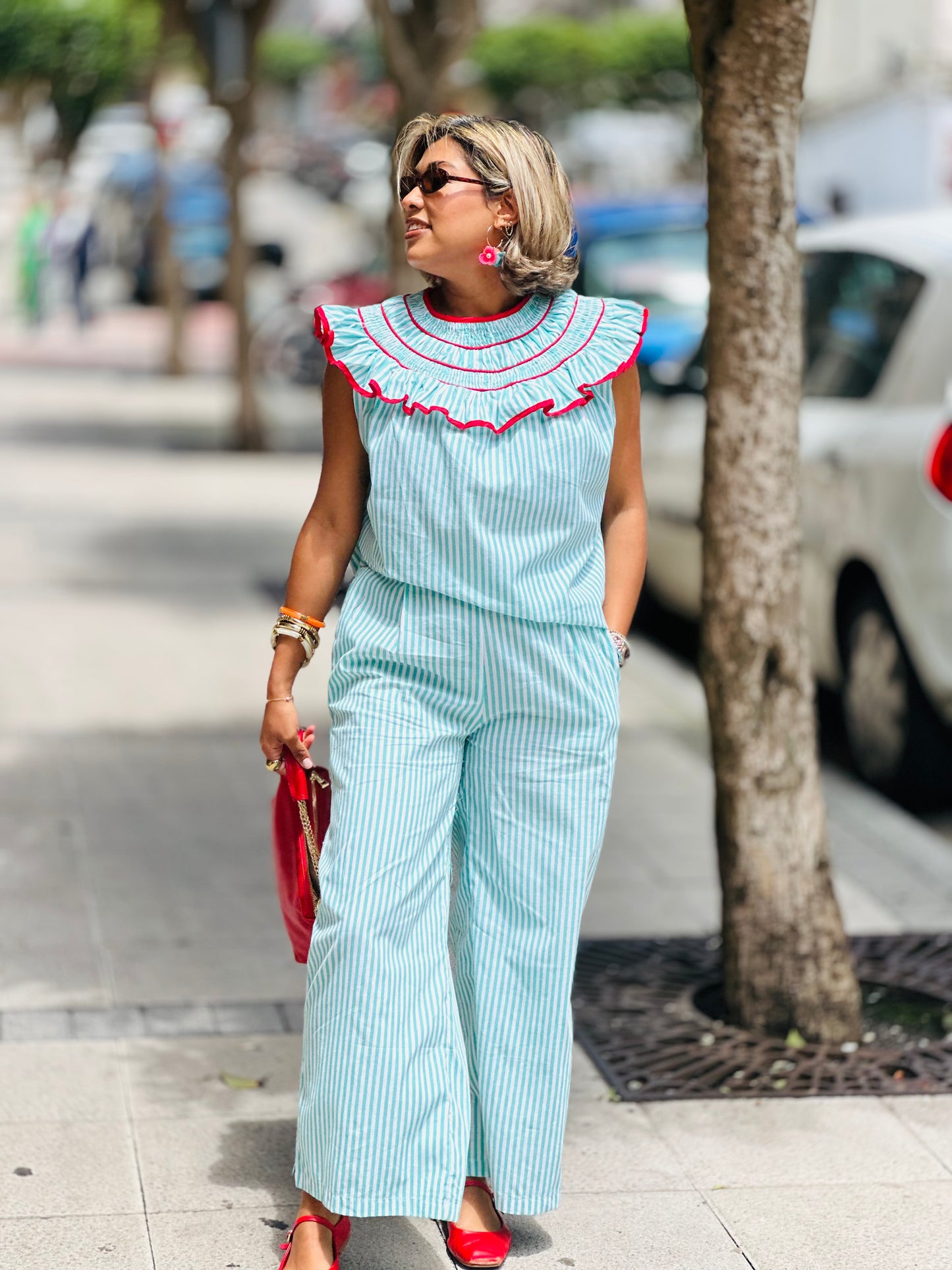 Conjunto tina turquesa