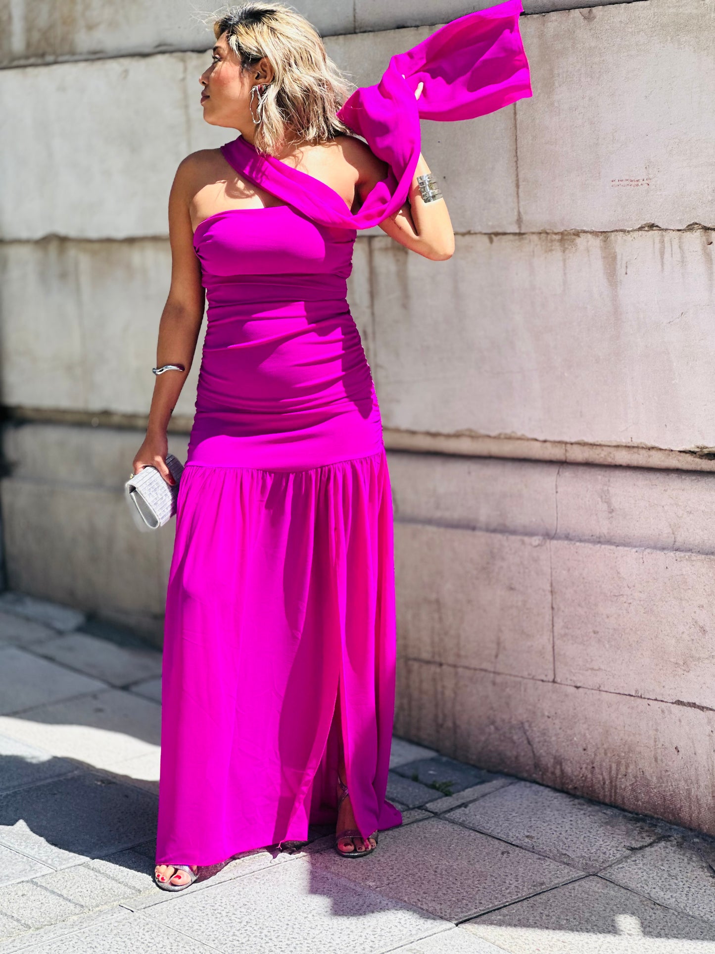 Vestido Julieta fucsia