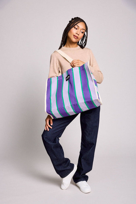 Bolsa Rayada Violeta - 10 años